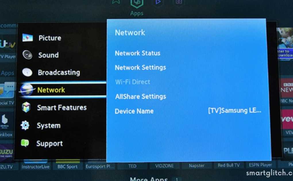samsung tv won't connect to wifi