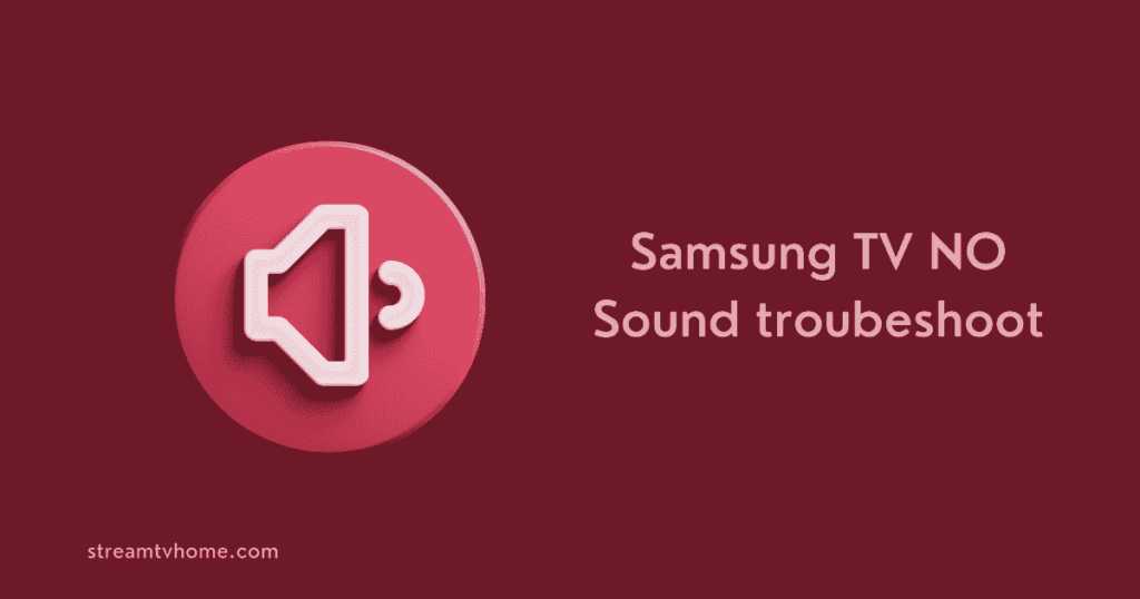 Samsung-TV-NO-Sound
